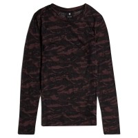 тениска,мъжки,тениски,дамски,тениски,g,star,fine,lace,aop,slim,fit,r,t,long,sleeve,t,shirt,brown,(dk,port,red,lace,wave)