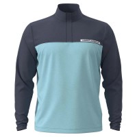 тениска,мъжки,пуловери,under,armour,golf,tee,to,green,half,zip,sweatshirt,blue,(downpour,gray,stream,white)