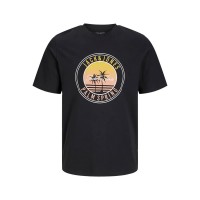 тениска,мъжки,тениски,jack,&,jones,palm,short,sleeve,t,shirt,black