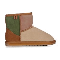 обувки,дамски,боти,мъжки,боти,emu,australia,wallaby,mini,patchwork,boots,brown,(chestnut)