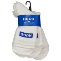 чорапи,дамски,чорапи,hugo,quarter,logo,blue,socks,3,pairs,white,(white)