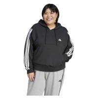 суичър,дамски,блузи,adidas,essentials,3,stripes,french,terry,plus,hoodie,black,(black,white)