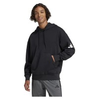 суичър,мъжки,пуловери,adidas,essentials,loose,fit,3,bar,logo,french,terry,hoodie,black,white,(black)