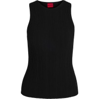 тениска,дамски,тениски,hugo,sarepla,01,sleeveless,t,shirt,black,(black)