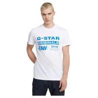 тениска,мъжки,тениски,g,star,originals,short,sleeve,t,shirt,white