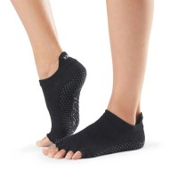 чорапи,мъжки,чорапи,дамски,чорапи,toesox,grip,h,t,short,socks,black,(black)