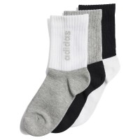 чорапи,мъжки,чорапи,дамски,чорапи,adidas,linear,crew,socks,3,units,multicolor,(black,white,medium,grey,heather)