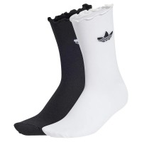 чорапи,дамски,чорапи,adidas,originals,ruffle,crew,socks,2,units,white,black