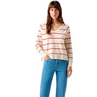 блуза,дамски,пуловери,дамски,плетени,дрехи,levi´s,®,petal,sweater,beige,(stephanie,stripe,but)