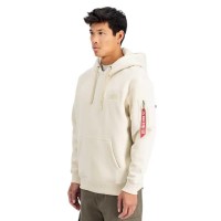 суичър,мъжки,пуловери,alpha,industries,back,print,hoodie,beige,(vintage,white)