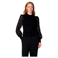 блуза,дамски,пуловери,дамски,плетени,дрехи,yas,dotme,sweater,black