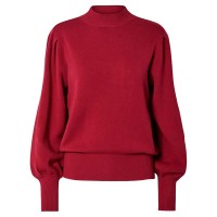блуза,дамски,пуловери,дамски,плетени,дрехи,yas,fonny,sweater,tibetan,red,(red)