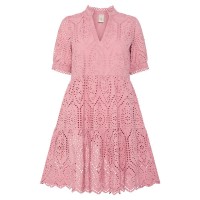 рокля,дамски,поли,и,рокли,yas,holi,short,sleeve,short,dress,pink,(lilas)