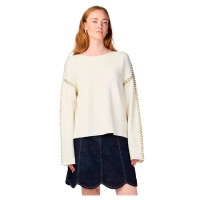 блуза,дамски,пуловери,дамски,плетени,дрехи,yas,stitcha,sweater,white,(star,white,fungi,stitching)