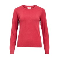 блуза,дамски,пуловери,дамски,плетени,дрехи,object,thess,sweater,karanda,red,melange,(red)