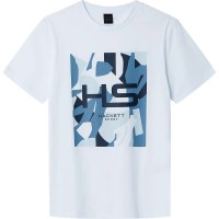 тениска,мъжки,тениски,hackett,coral,short,sleeve,t,shirt,white