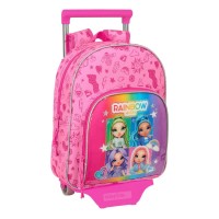 раница,раници,safta,trolley,rainbow,high,shine,wheeled,backpack,multicolor,(pink)