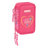 канцеларски,принадлежности,safta,triple,feeling,pencil,case,37,pieces,multicolor,(pink)