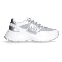 маратонки,дамски,маратонки,liu·jo,eva,02,trainers,calf,leather,metalli,white,silver,(white)