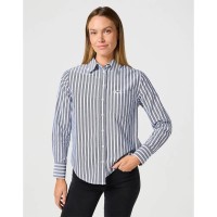 риза,с,дълъг,ръкав,дамски,блузи,дамски,ризи,wrangler,1,pkt,long,sleeve,shirt,navy,(blue)