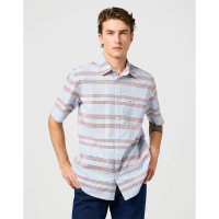 риза,с,къс,ръкав,дамски,ризи,мъжки,ризи,wrangler,1,pkt,short,sleeve,shirt,blue,(niagara,mist)