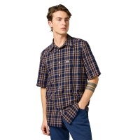 риза,с,къс,ръкав,мъжки,ризи,wrangler,1,pkt,short,sleeve,shirt,raw,umber,indigo,(blue)