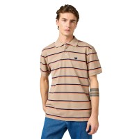 блуза,с,яка,мъжки,блузи,с,яка,wrangler,stripe,short,sleeve,polo,khaki,(beige,grey)