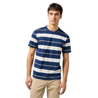 тениска,мъжки,тениски,wrangler,stripe,short,sleeve,t,shirt,black,iris,(blue)