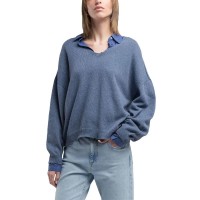блуза,дамски,пуловери,дамски,плетени,дрехи,replay,dk3851.000.g23640,v,neck,sweater,aviator,(blue)