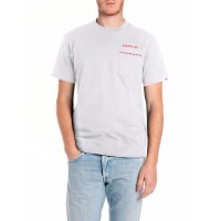 тениска,мъжки,тениски,replay,m3063.000.2660,short,sleeve,t,shirt,natural,white,(white)