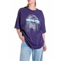 тениска,дамски,тениски,replay,w3306h.000.22658m,short,sleeve,t,shirt,shadow,purple,(purple)