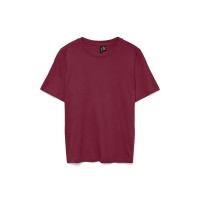 тениска,дамски,тениски,vero,moda,paulina,short,sleeve,t,shirt,tibetan,red,(red)