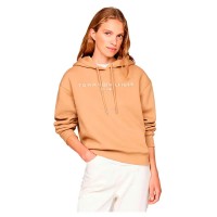суичър,дамски,блузи,tommy,hilfiger,corp,logo,hoodie,orange,(classic,khaki)