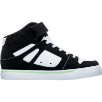 високи,кецове,детски,боти,dc,shoes,pure,high,top,ev,boots,black,white,green,(black)