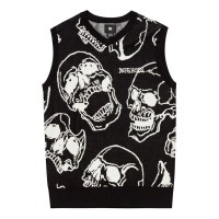 елек,мъжки,жилетки,dc,shoes,fracture,vest,black,(black,skully,print)