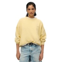 блуза,дамски,блузи,superdry,essential,logo,oversized,sweatshirt,yellow,(straw,yellow)