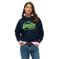 суичър,дамски,блузи,superdry,vl,neon,relaxed,hoodie,blue,(nautical,navy)