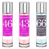 дамски,парфюми,caravan,nº43,nº46,and,men´s,nº66,150ml,parfum,3,units,pink,(transparent)