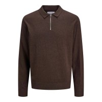 мъжки,блузи,с,яка,jack,&,jones,emil,long,sleeve,polo,mulch,twist,(brown)