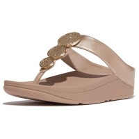 сандали,дамски,сандали,и,чехли,fitflop,halo,bead,circle,metallic,sandals,metallic,latte,beige,(beige)