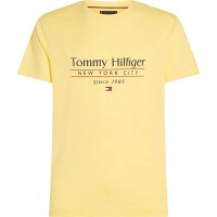 тениска,мъжки,тениски,tommy,hilfiger,center,stack,short,sleeve,t,shirt,citronella,(yellow)