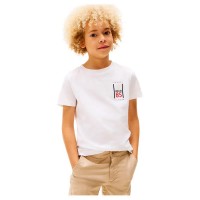 тениска,детски,тениски,tommy,hilfiger,graphic,regular,fit,short,sleeve,t,shirt,white