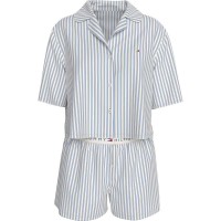 пижама,дамски,пижами,tommy,hilfiger,uw0uw05799,short,sleeve,pyjama,blue,(blue,spell)