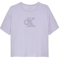 тениска,детски,тениски,calvin,klein,jeans,metallic,short,sleeve,t,shirt,purple,heather,(purple)
