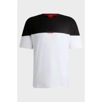 тениска,мъжки,пижами,hugo,amsterdam,10253443,01,short,sleeve,pyjama,t,shirt,white,(black)