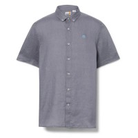 риза,с,къс,ръкав,мъжки,ризи,timberland,mill,brook,linen,short,sleeve,shirt,quicksilver,(grey)