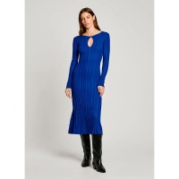 рокля,дамски,поли,и,рокли,pepe,jeans,natasha,long,sleeve,long,dress,blue,(klein,blue)