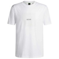 тениска,мъжки,тениски,boss,logo,rib,short,sleeve,t,shirt,white