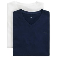 мъжко,бельо,gant,900012018,short,sleeve,v,neck,base,layer,blue,(navy,white)