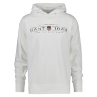 суичър,мъжки,пуловери,gant,graphic,2044014,hoodie,white,(eggshell)